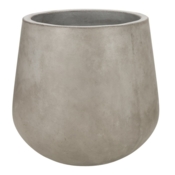 Stor indendørs konisk krukke i fiberbeton / Concrete look - Op til Ø.110cm