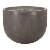Rund indendørs krukke i fiberbeton - Ø.51 - Antrazit - Topkvalitet
