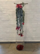 Stor cylinder glasvase / gulvvase H.120xØ.25 - Min. 6stk