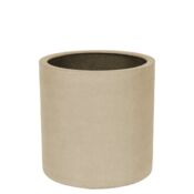 Rund cylinder indendørs sahara krukke i glasfiber - M/U Hjulsæt - 2 størrelser