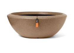 Stor rund lav plantekrukke Ø.122cm med granit look / 3 farver