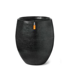 Vase elegant granite black - sort letvægtskrukke