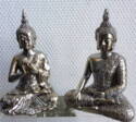 13cm Sølv Thai Buddha